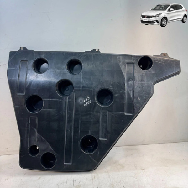 Protetor Caixa De Estepe Fiat Argo 2018 A 2021 Original Preto Geométrico