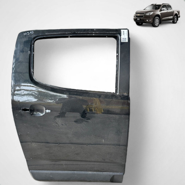 Porta Traseira Direita Gm S10 2012 2013 2014 2015 A 2021 Traseira Direita Preta