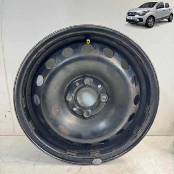 Roda Ferro Aro 14 Fiat Argo Mobi Uno 2018 A 2021 Original Preto