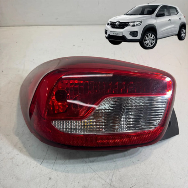 Lanterna Traseira Renault  Kwid 2018 A 2020 Detalhe Esquerda Esquerdo/motorista Vermelho
