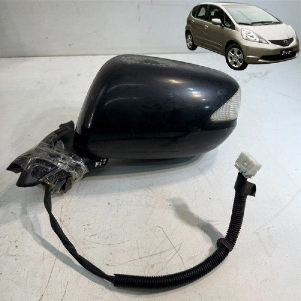 Retrovisor Esquerdo Honda Fit 2009 2010 2011 Com Pisca