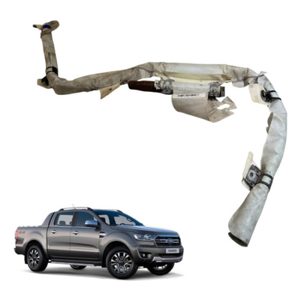 Airbag Cortina Teto Esquerdo Ford Ranger 2013 A 2023 Branco