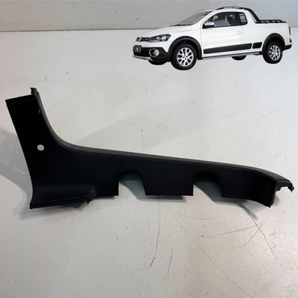 Moldura Caçamba Volkswagen Saveiro 1.6 2014 A 2015 Preto