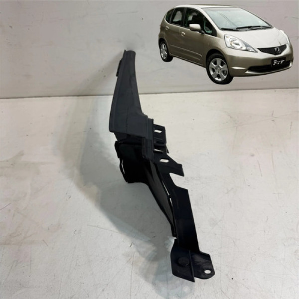 Acabamento Direito Grade Churrasqueira Honda Fit 2009 2014 Preto Natural