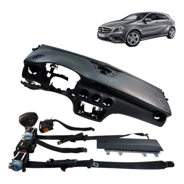 Kit Airbag Mercedes A200 2014 2015 2016 2017 Original Preto