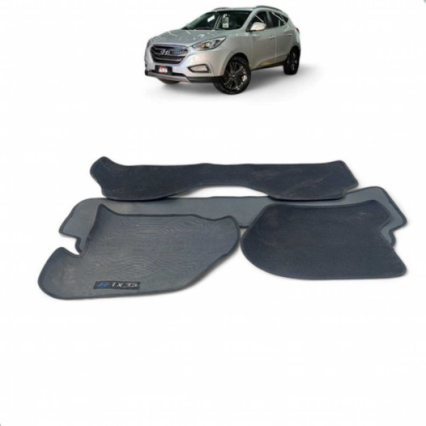Kit Jogo Tapete Hyundai Ix35 2012 A 2019 Preto
