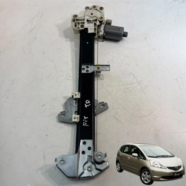 Motor Maquina Vidro Honda Fit 2009 A 2014 Traseiro Direito