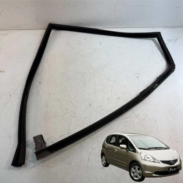 Borracha Guia Vidro Traseiro Esquerdo Honda Fit 1.5 2009/14 Preto