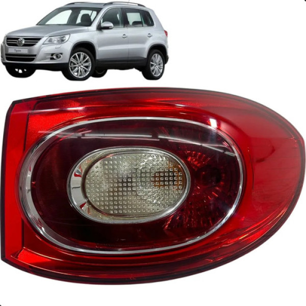 Lanterna Traseira Tiguan 2009 2010 2011 2012 Canto Direito Direito/passageiro Vermelho
