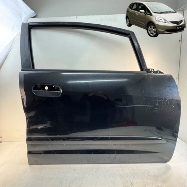 Porta Dianteira Direita Honda Fit 1.5 2009 A 2014 Detalhe Dianteira Direita Preto