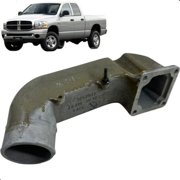 Cano Tubo Turbina Dodge Ram 2500 5.9 2008 2009 2010 Prateado