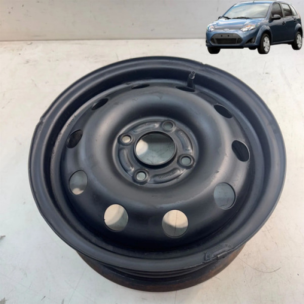 Roda Ferro Aro 14 Fiesta Ford Ka 2009 2010 Original Preto