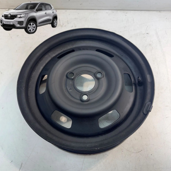 Roda Ferro Aro 14 Renault Kwid 2018 2019 2020 Original Preto