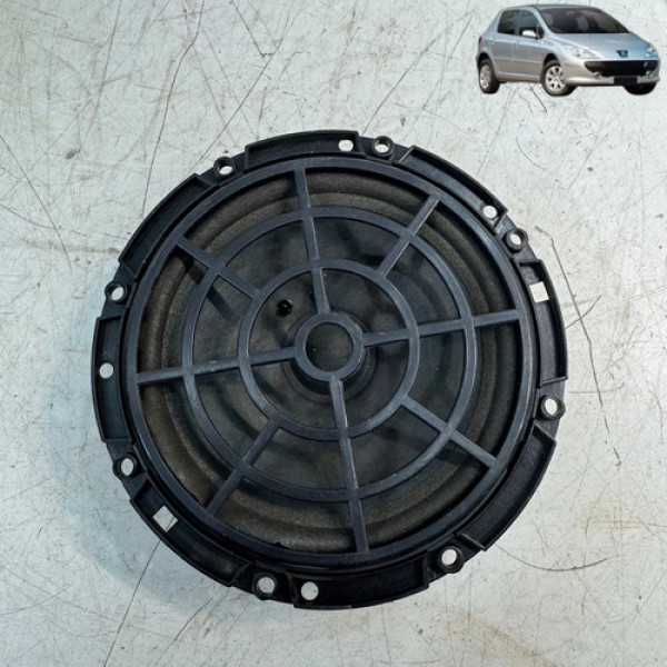 Alto Falante Porta Dianteira Peugeot 307 2009 2012 Ambos Lad Preto