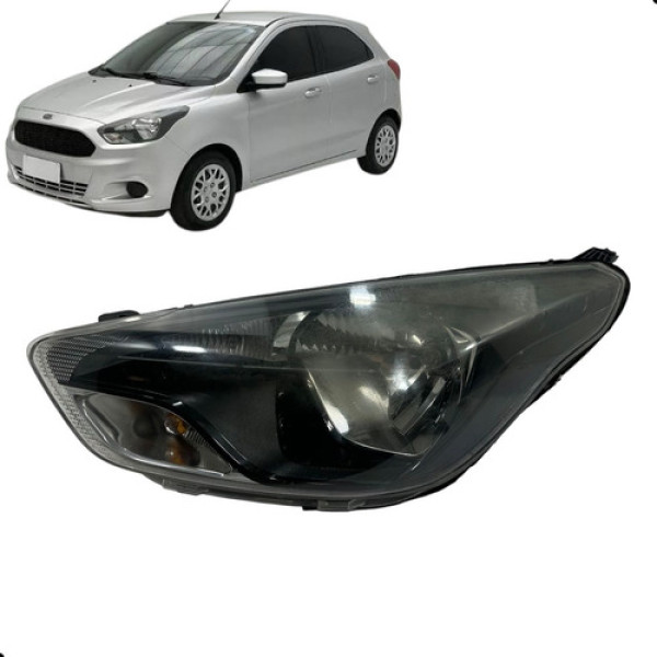 Farol Esquerdo Ford Ka 2015 A 2018 Detalhe Esquerdo/motorista