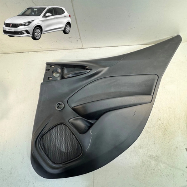 Forro Porta Traseira Direita Fiat Argo 2018 A 2021 Original Preto