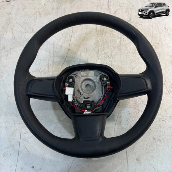 Volante Direção Renault Kwid 2022 2024 Original Sem Detalhes Preto