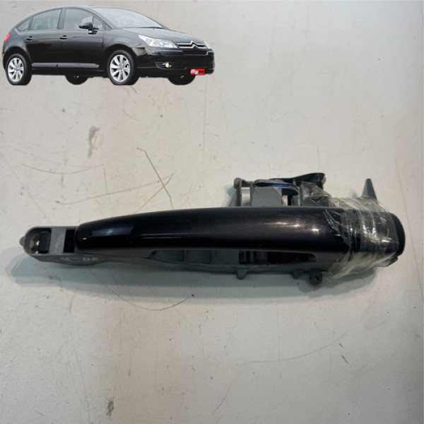Maçaneta Externa Citroen C4 2009 2013 Porta Diant Esquerda Preto Dianteira