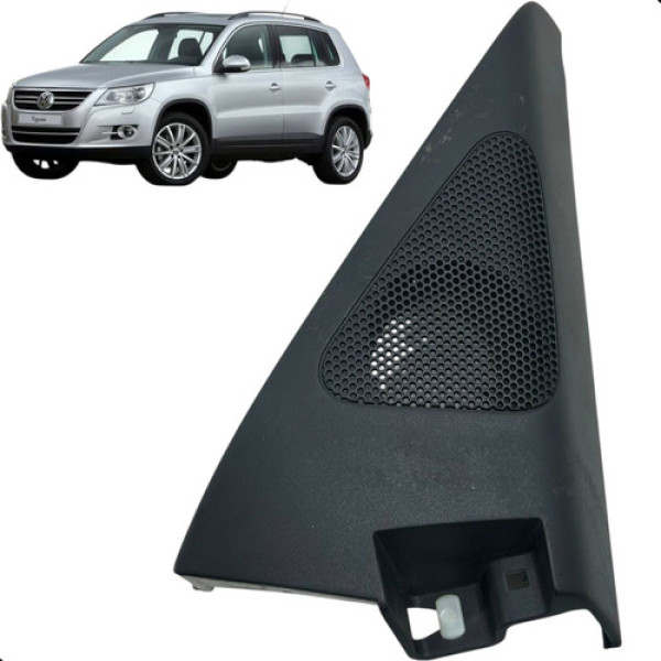 Acabamento Interno Retrovisor Direito Vw Tiguan 2010 A 2014  Preto