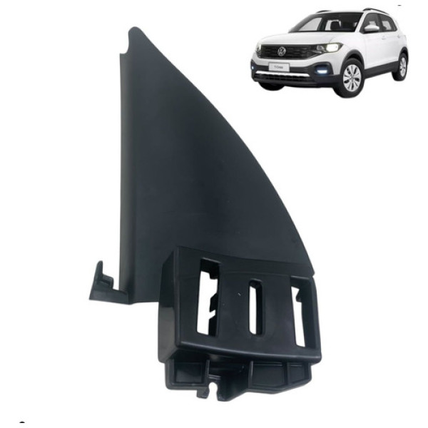 Moldura Retrovisor Esquerdo Tcross 2020 A 2024  Preto