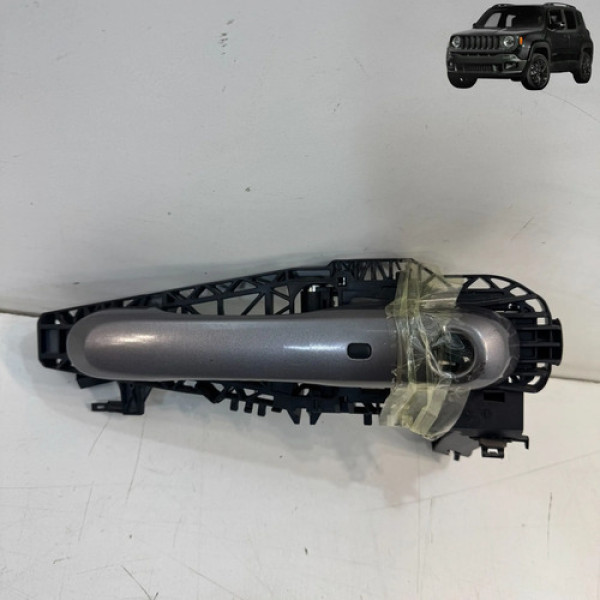 Maçaneta Externa Porta Dianteira Esquerda Renegade 2016 2021 Cinza-escuro Dianteira