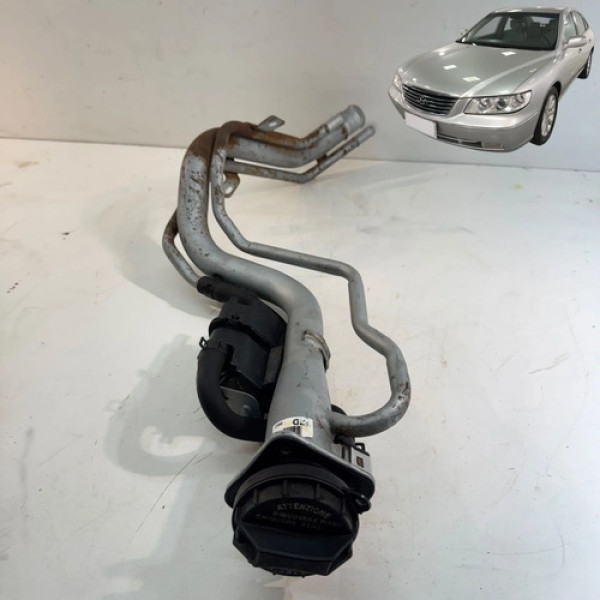 Gargalo Tanque Combustivel Hyundai Azera 3.3 2009 2010 2011 Prateado