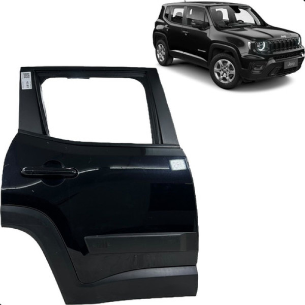 Porta Traseira Direita Jeep Renegade 2018 2019 2020 2021 Traseira Direita Preto