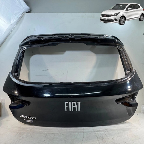 Tampa Traseira Fiat Argo 2018 A 2021 Original Porta Malas Preto