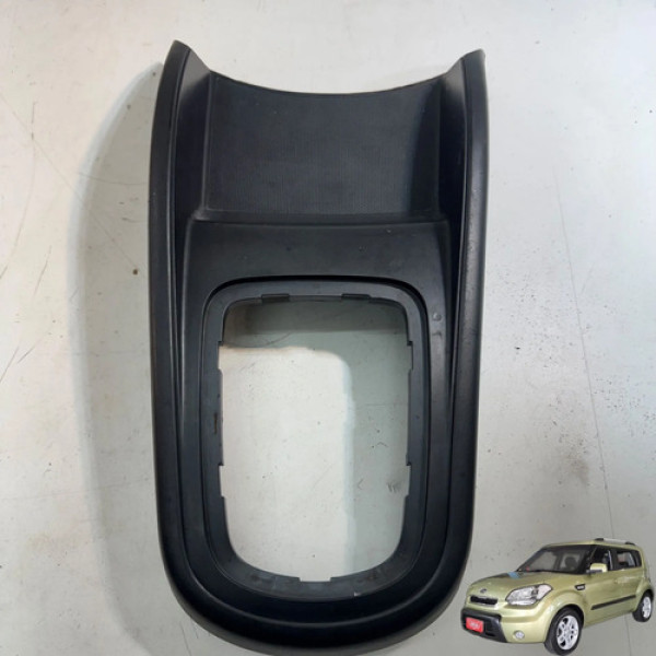 Moldura Alavanca Marcha Kia Soul 1.6 2009 A 2012 Original Preto Lisa
