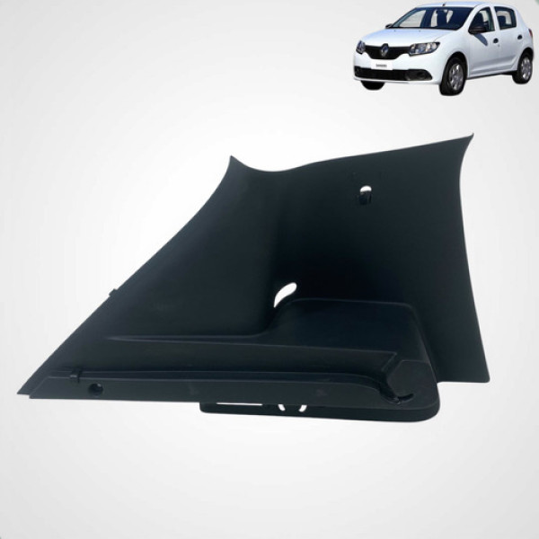 Suporte Tampão Bagagito Sandero 2015 2021 Esquerdo Preto