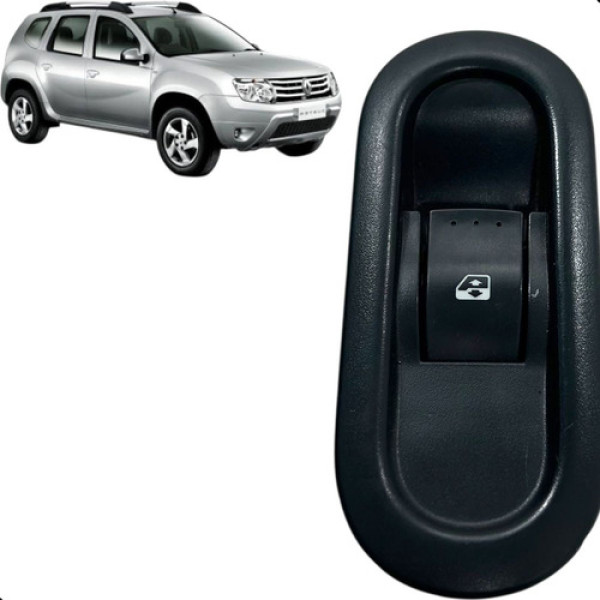 Botão Vidro Porta  Traseira Duster 2012 2015 Ambos Lados 