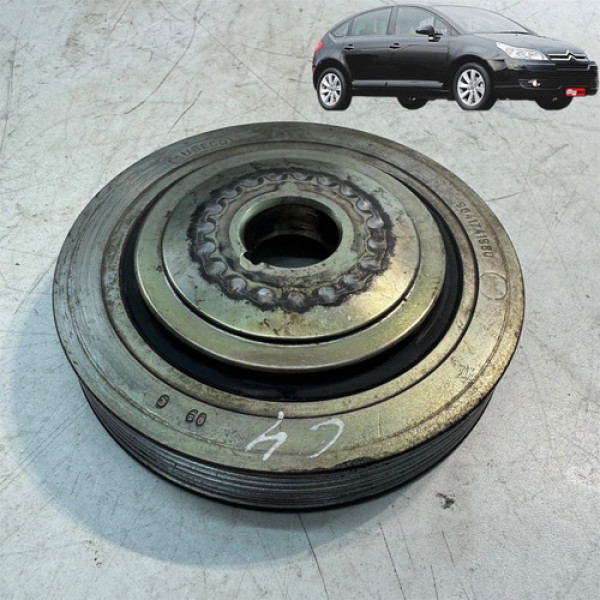 Polia Virabrequim C4 Citroen C4 2.0 2008 2009 2010 Original