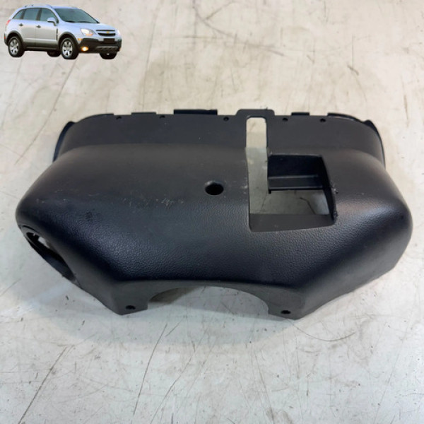 Moldura Acabamento Volante Captiva 2009 2011 Preto Lisa