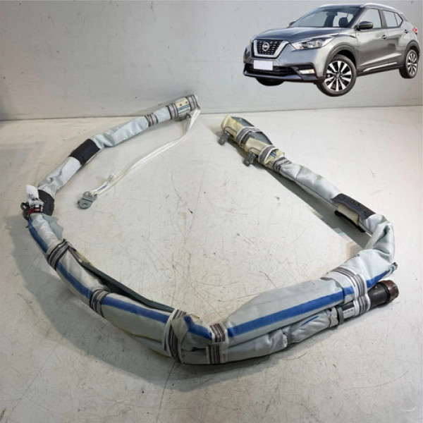 Cortina Airbag Teto Esquerdo Nissan Kicks 2017 2018 2019 Bege