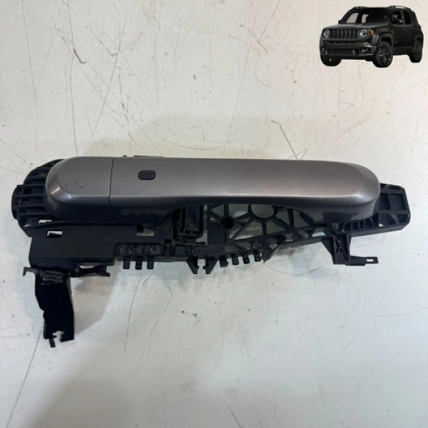 Maçaneta Externa Dianteira Direita Jeep Renegade 2016 2025 Cinza-escuro Dianteira