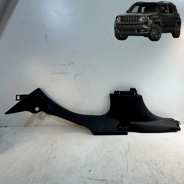 Moldura Soleira Jeep Renegade 2016 2019 Traseira Esquerda Preto