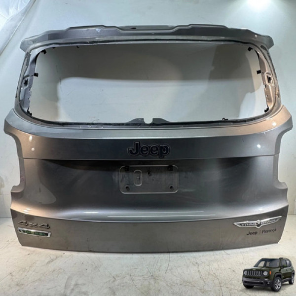 Tampa Traseira Jeep Renegade 2017 2018 2019 Sem Maçaneta Cinza