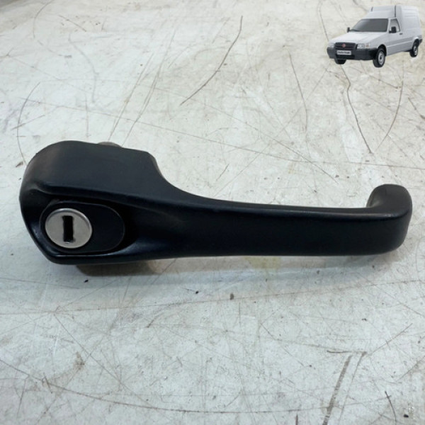 Maçaneta Externa Fiat Fiorino 2009 2013 Dianteira Esquerda Preto Dianteira