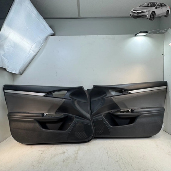 Forro Da Porta Dianteira Honda Civic G10 2017 2020 Par