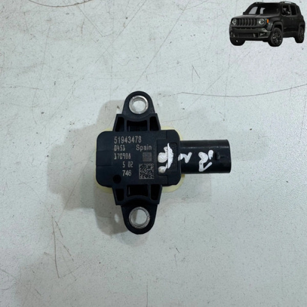 Sensor De Impacto Porta Dianteira Jeep Renegade 2018 2021 Preto
