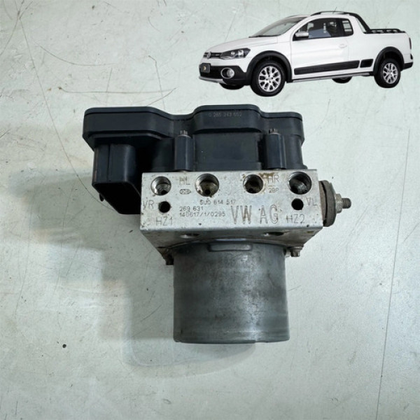 Módulo Freio Abs Volkswagen Saveiro 1.6 2014 A 2015 Preto