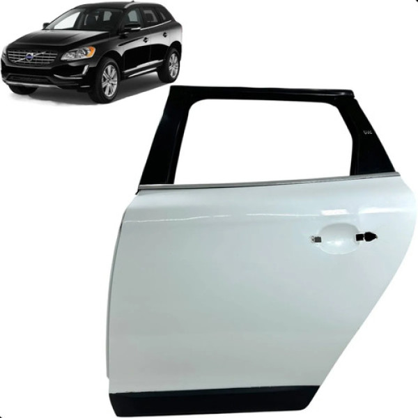 Porta Traseira Volvo Xc60 2014 2015 2016 2017 Esquerda Traseira Esquerdo Branca