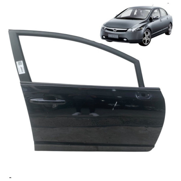 Porta Dianteira Direita Honda Civic 2007 A 2011 Dianteira Direito Preto