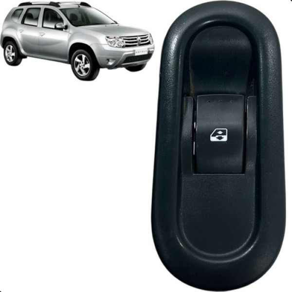 Botão Vidro Porta Traseira Duster 2012 A 2015 Ambos Lado