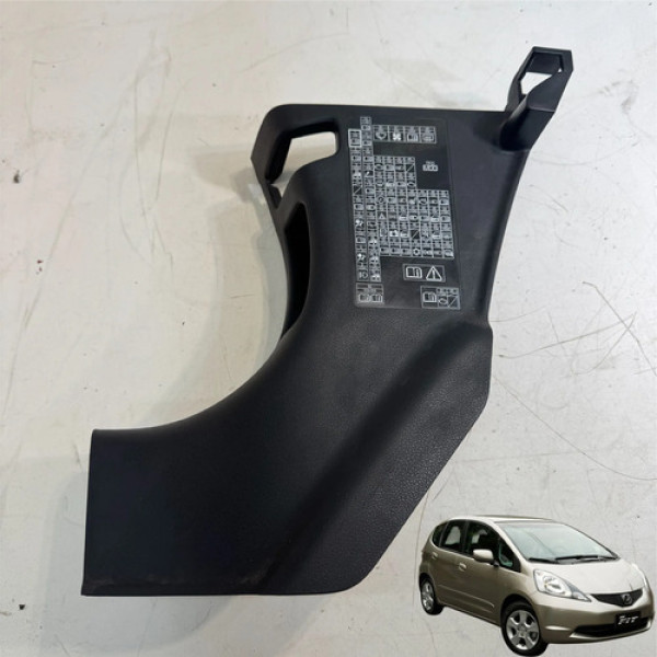 Soleira Porta Dianteira Esquerda Honda Fit 2009 A 2014 Preto
