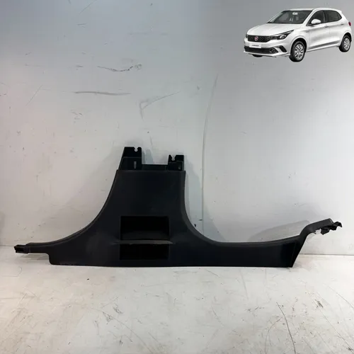 Soleira Porta Traseira Direita Fiat Argo 2018 2021 Original Preto