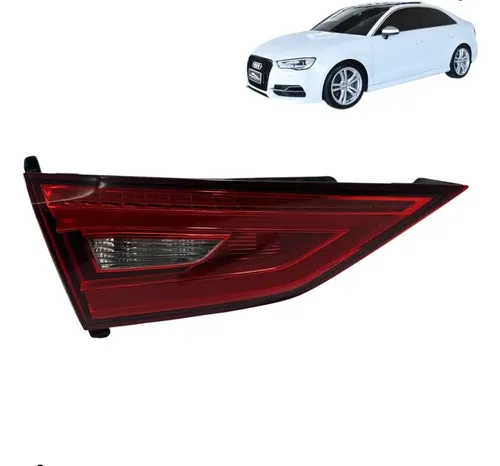 Lanterna Esquerda Tampa Traseira Audi A3 S3 Sedan 2014 2016 Esquerdo/motorista Vermelho