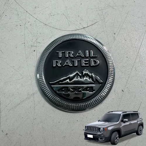 Emblema Paralama Dianteiro Jeep Renegade 2018 2019 Cromado