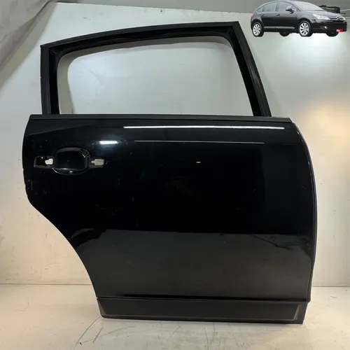 Porta Traseira Direita Citroen C4 Hatch 2009 A 2013 Traseira Direita Preto
