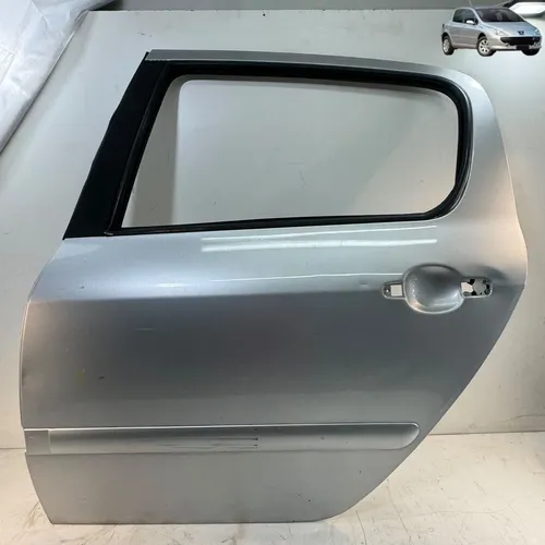 Porta Traseira Esquerda Peugeot 307 2008 A 2012 Hatch Traseira Esquerda Cinza